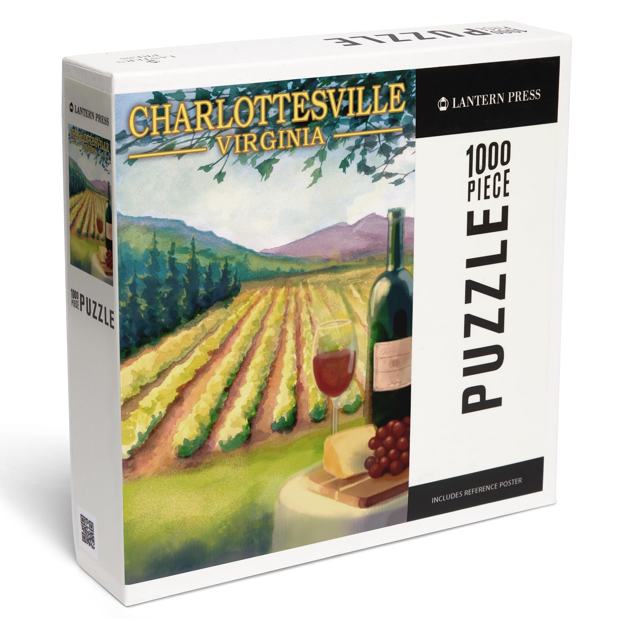 Amazon.com: Lantern Press Puzzle Charlottesville, Virginia, Wine